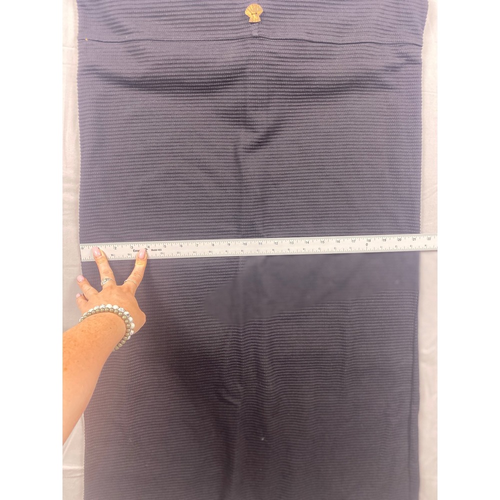 Richard and Company Long Dress Women Size M Black Cotton Waffle Knit Novelty NWT - Picture 12 of 13